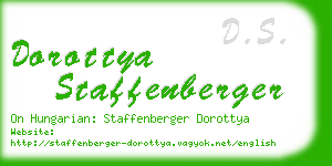 dorottya staffenberger business card